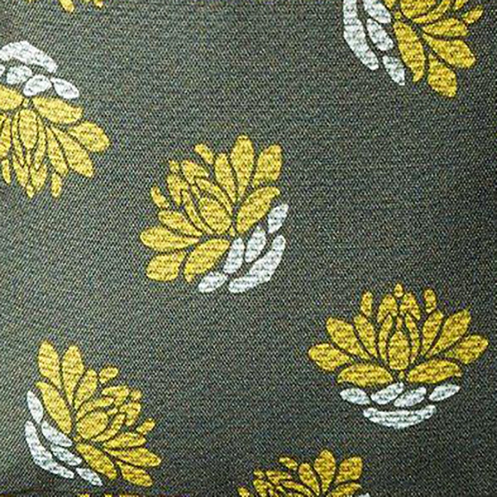 JanSport SuperBreak Muted Green & Yellow Lilly Flower Floral Print Backpack - Picture 6 of 6